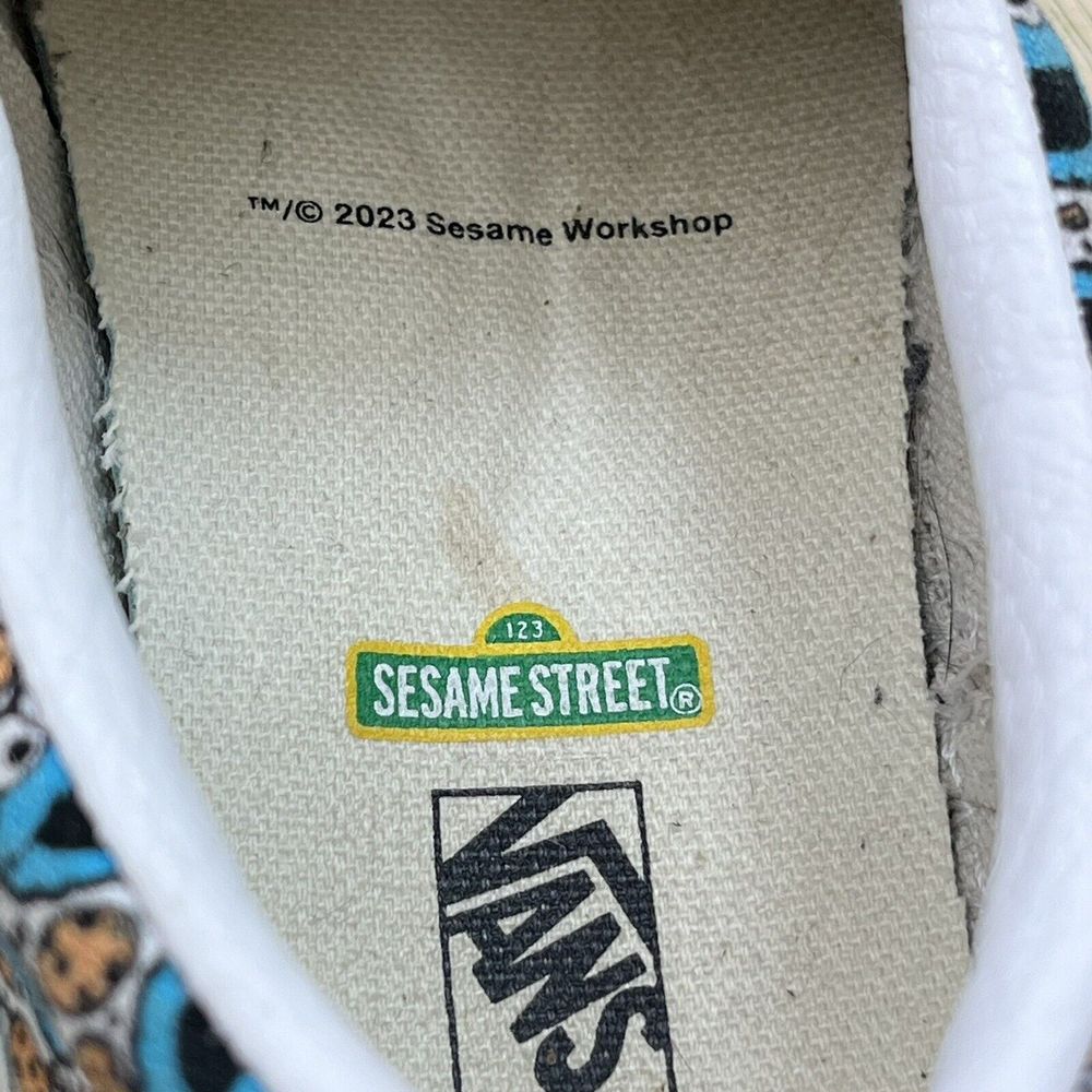 Vans x Sesame Street Classic Slip-On Shoes Youth Size 1 Cookie Monster Sneakers - Picture 11 of 11